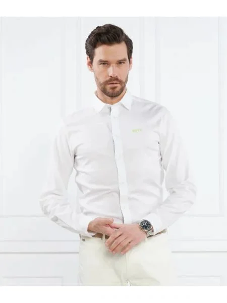 BOSS GREEN Cămașă BINK_R | stretch alb