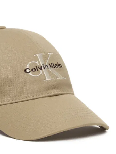 Calvin Klein Šiltovka Monologo Embroidery Baseball Cap béžová