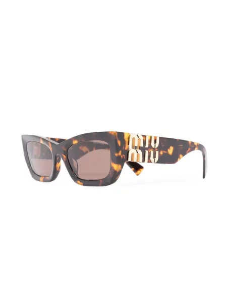 Saulės akiniai Miu Miu Eyewear ruda