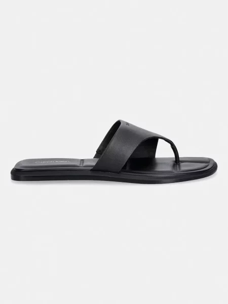 Pantofi Calvin Klein Jeans din piele fără toc negru