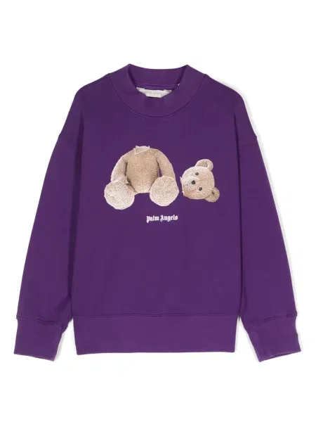 Bluza dziecięca Palm Angels fioletowa