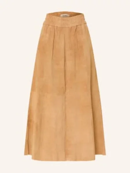 Mos Mosh Skórzana Spódnica Mmdeena braun