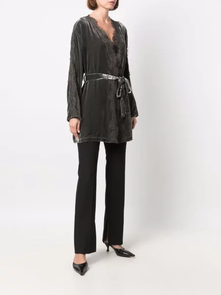 Płaszcz Gold Hawk koronkowy szary