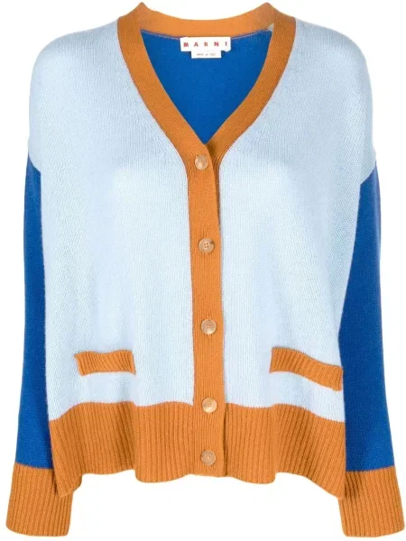 Cardigan Marni tricotate albastru