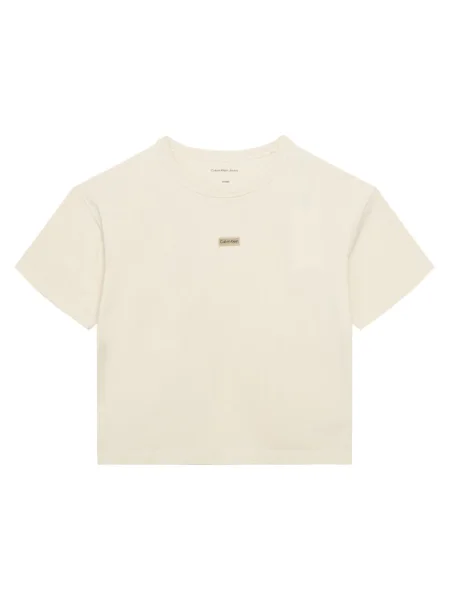 Calvin Klein Jeans Tricou Folded Logo bej