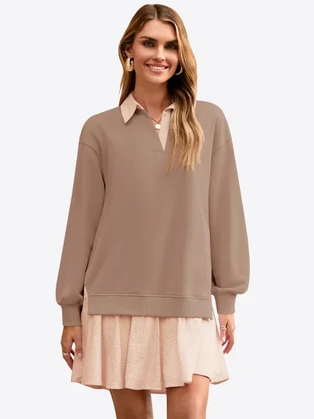 Imily Bela Rochie nisipiu kaki