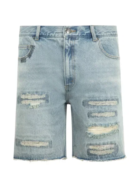 Pantaloni scurți din denim Midnight Rodeo zdrențuiți albastru