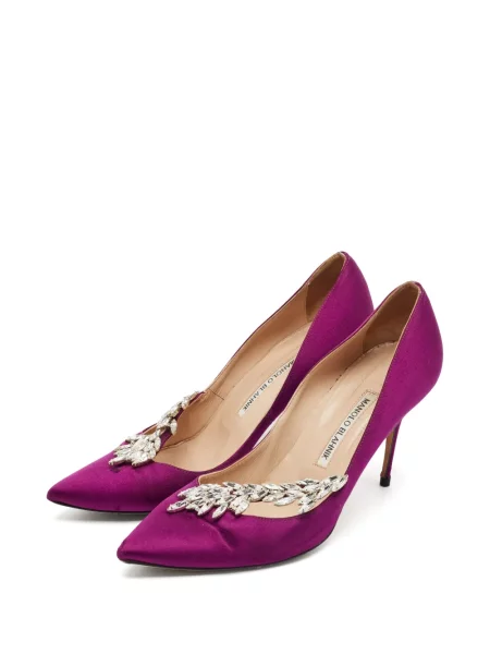 Lodičky Manolo Blahnik fialová