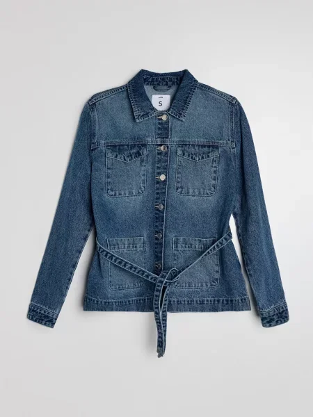 Джинсова сорочка з синій