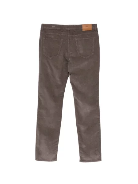Pantaloni Boglioli de catifea cord maro
