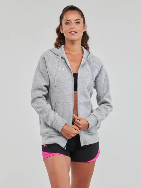 Majica s kapuljačom Under Armour od flisa siva