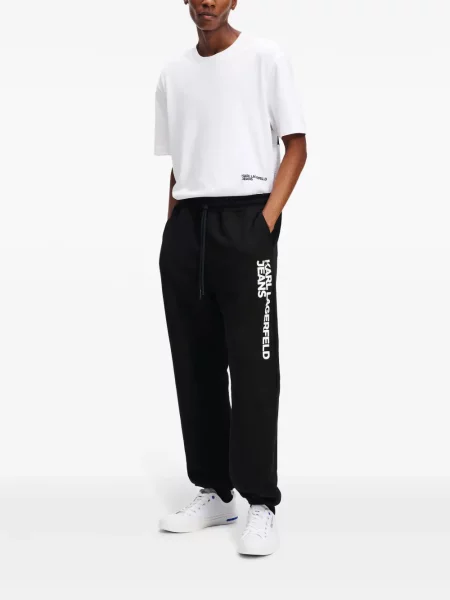 Kelnės Karl Lagerfeld Jeans juoda