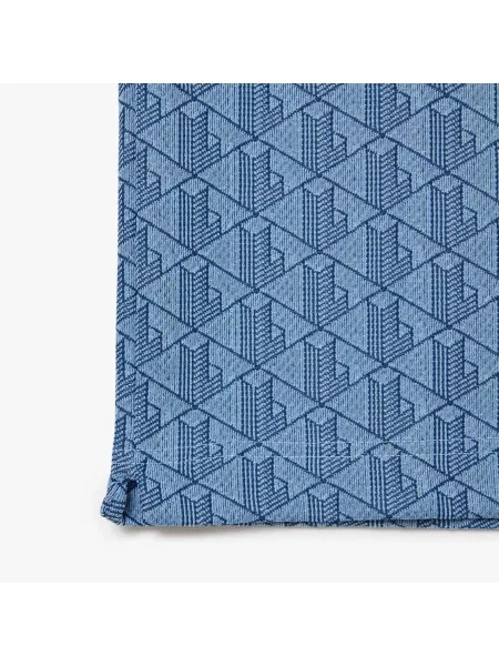 Lacoste Koszulka Polo Z Monogramem I Kołnierzykiem Kontrastowym