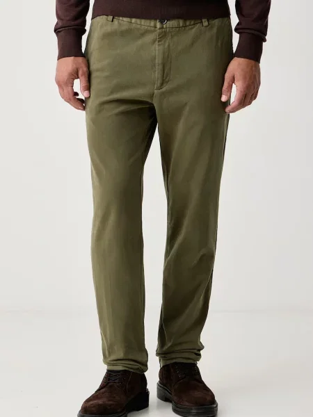 BOSS pantaloni chinos pentru bărbați din cu verde