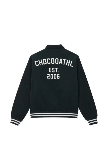 Geacă Chocoolate de catifea cord cu autograf verde