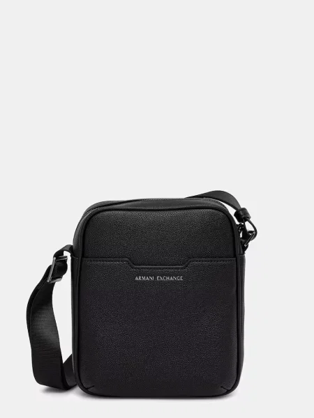 Crossbody torbica Armani Exchange iz umetnega usnja črna
