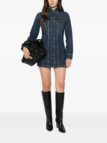 Rochie din denim Liu Jo albastru