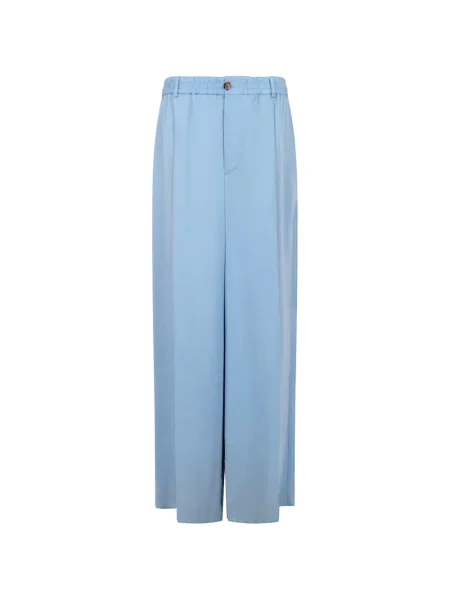 Pantaloni Marni plisate albastru