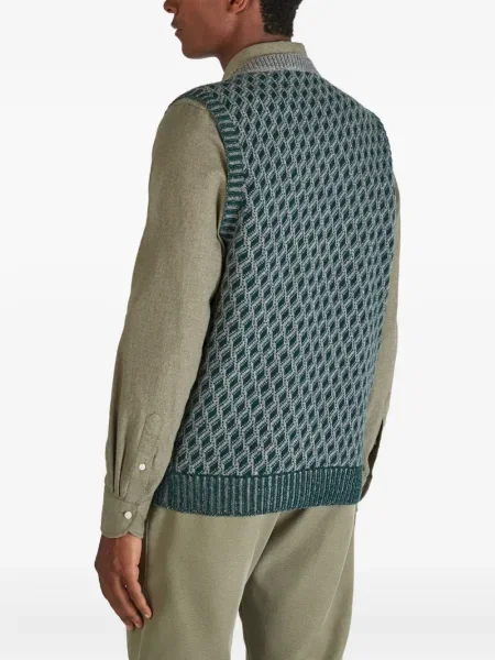 Vestă Zanone de lână verde