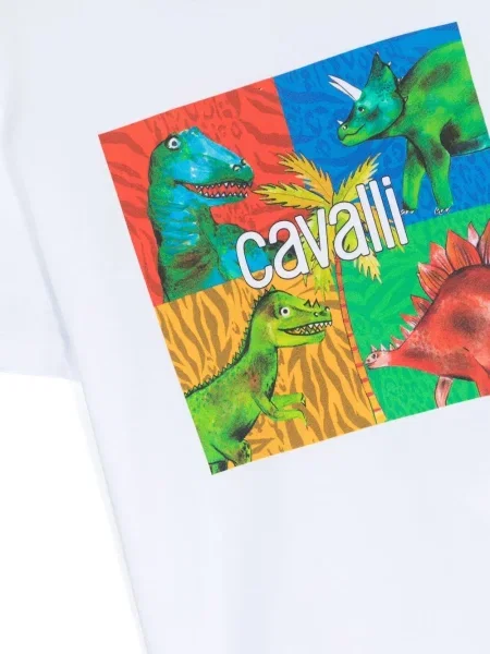 Koszulka dziecięca Roberto Cavalli biała