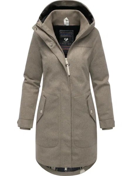 Ragwear Palton funcțională Jannisa deschis maro