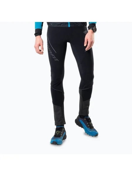 Pantaloni de alergare DYNAFIT Alpine Warm black out/magnet pentru bărbați negru