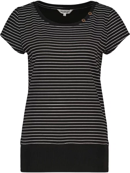 Alife & kickin Tricou AdelineAK P negru alb