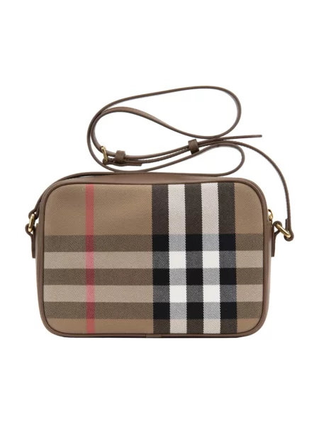 Torebka Burberry skórzana brązowa