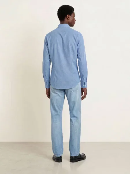 Tommy Hilfiger Košile Slim Fit tmavě modrá bílá
