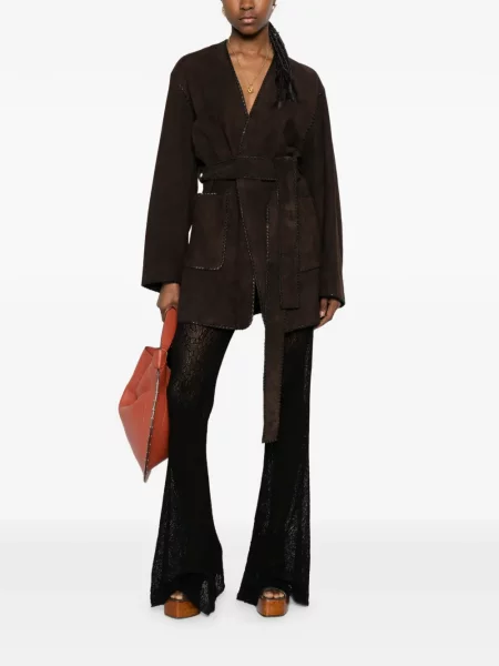 Pantaloni Etro cu model floral negru
