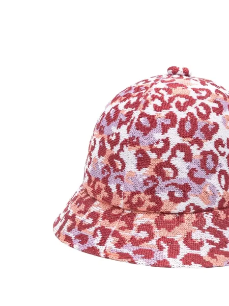 Pălărie bucket Kangol cu imagine cu model leopard alb