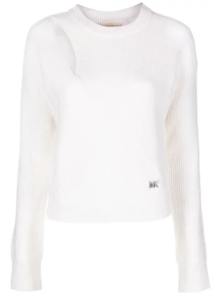 Кожаный пуловер Michael Michael Kors бяло