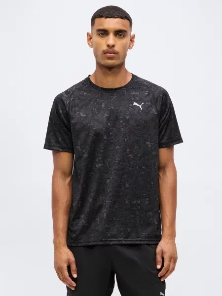 PUMA Funkčné tričko PWRTRAIN tmavosivá čierna