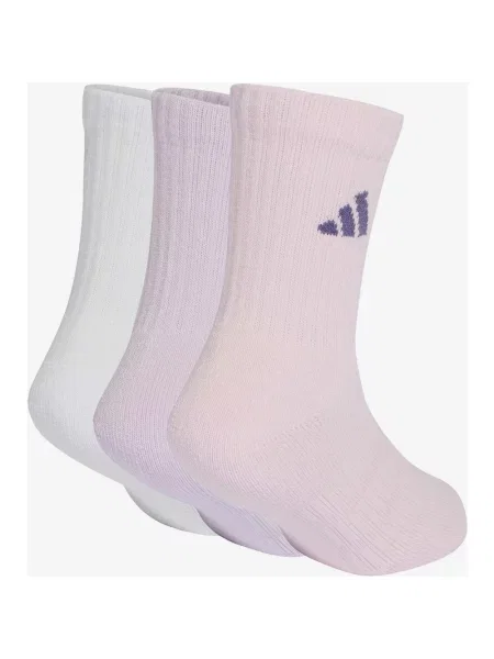 Skarpety adidas Classic różowe junior 3 pary S białe