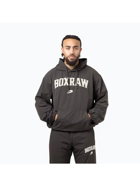 Hanorac cu glugă Boxraw streetstyle gri