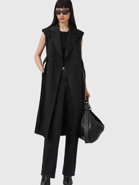 Тренч AllSaints CADENCE чорний