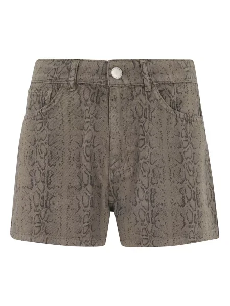 Krótkie szorty jeansowe Federica Tosi zielone