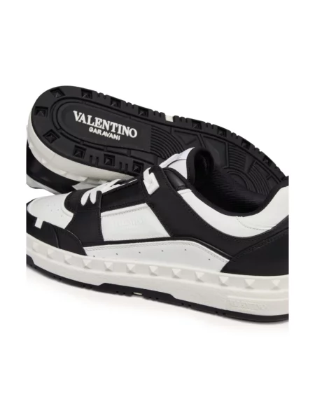 Lniane sneakersy Valentino Garavani białe
