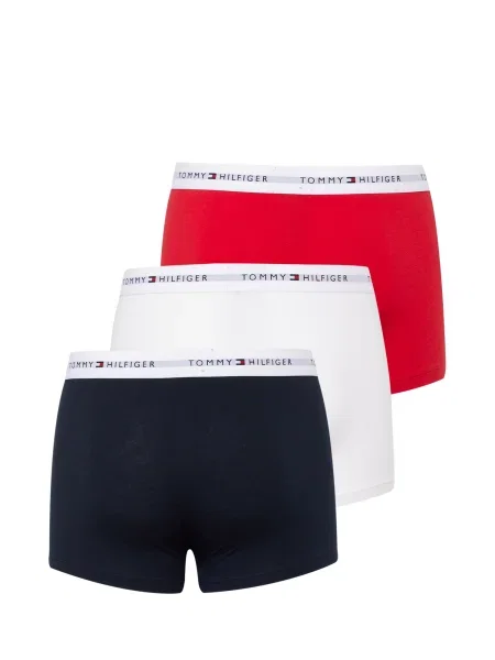 Tommy Hilfiger Underwear Boxerky Essential námornícka modrá / svetlosivá / červená biela