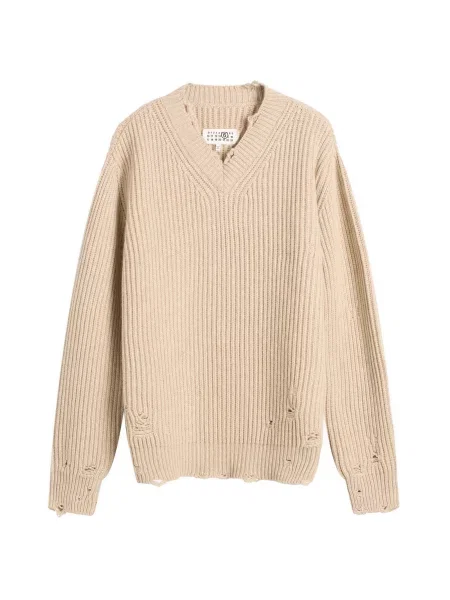 Sweter Mm6 Maison Margiela beżowy