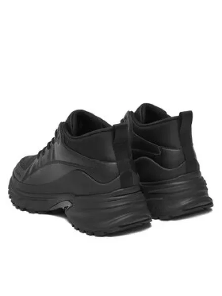 Pánske topánky Calvin Klein Hike Runner Mid Laceup Tech Mix triple black čierna