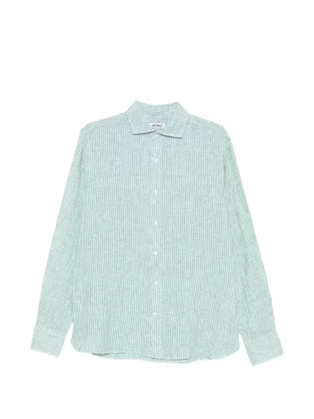Pruhované pruhované košile Ecoalf zelené
