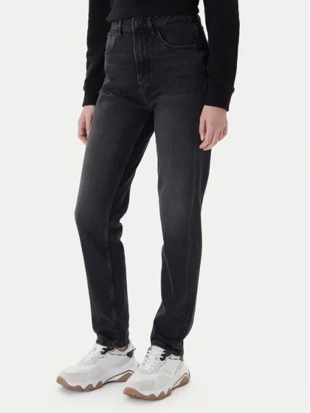 Guess Blugi Mom Fit negru