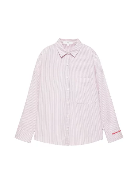 Pull&Bear Bluză PACIFIC gri închis / roz alb