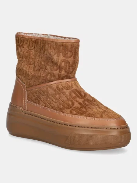 Furla cizme de zăpadă din piele întoarsă Nuage Snow Boot maro