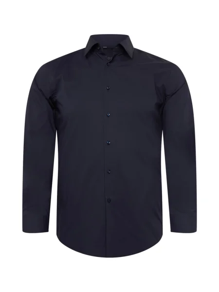 BOSS Black Cămașă HANK bleumarin negru