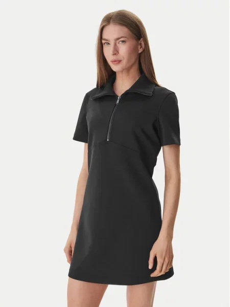 Calvin Klein Jeans haljina s viskozom crna