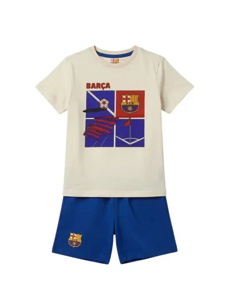 FC Barcelona piżama junior wielokolorowa biała