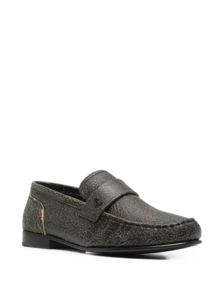 Pantofi loafer Jimmy Choo din piele maro