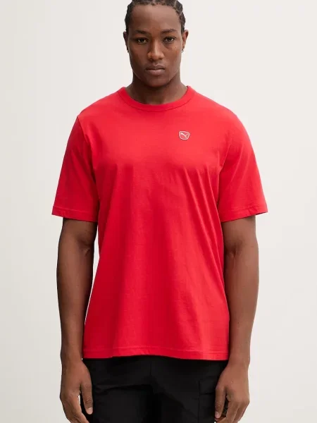 Puma tričko Essential elevated červené